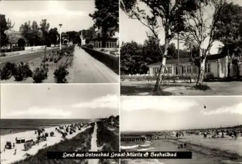 Ak Ostseebad Graal Müritz, Teilansichten, Strand