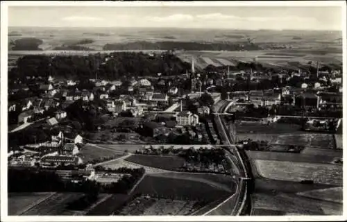 Ak Hainichen in Sachsen, Fliegeraufnahme, Panorama