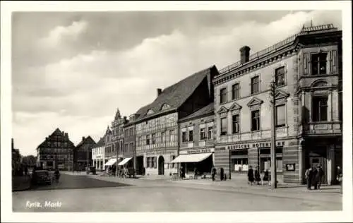 Ak Kyritz in der Prignitz, Markt, Geschäfte, Deutsche Notenbank