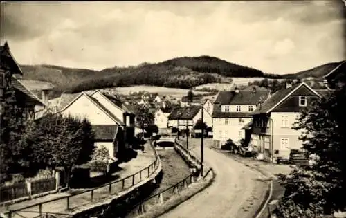 Ak Floh Seligenthal in Thüringen, Teilansicht, Straßenpartie