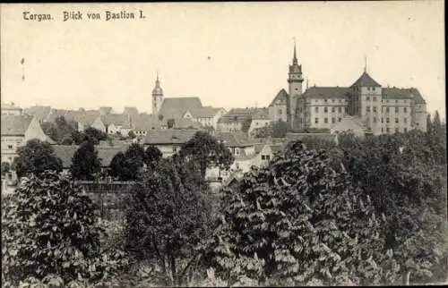 Ak Torgau an der Elbe, Blick von Bastion I