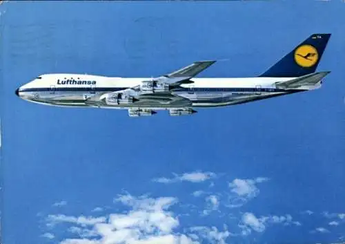 Ak Boeing Jet 747, Lufthansa, Deutsches Passagierflugzeug