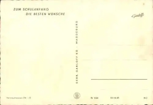 Ak Glückwunsch zum Schulanfang, Kinder im Klassenzimmer