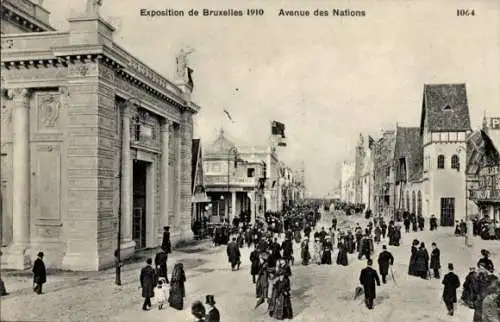 Ak Brüssel Brüssel, Ausstellung 1910, Avenue des Nations