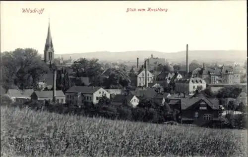 Ak Wilsdruff in Sachsen, Blick vom Kirschberg