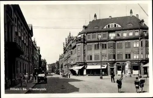 Ak Döbeln in Sachsen, Theaterplatz