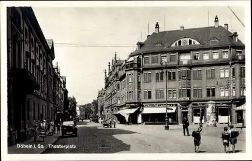 Ak Döbeln in Sachsen, Theaterplatz