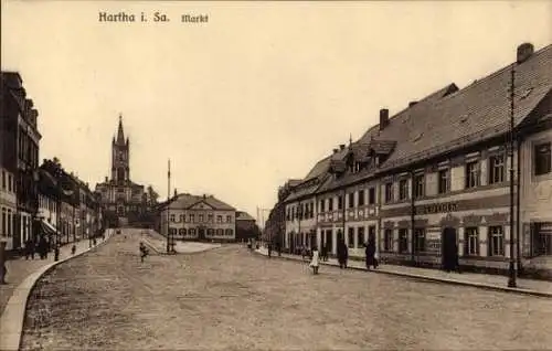 Ak Hartha in Sachsen, Markt