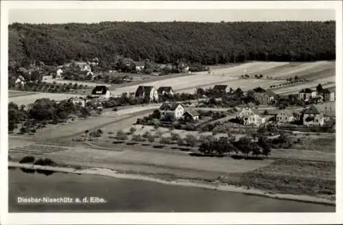 Ak Diesbar Nieschütz Seußlitz Nünchritz an der Elbe, Panorama