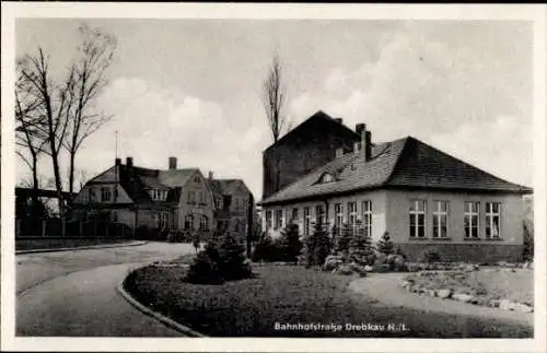 Ak Drebkau in der Niederlausitz, Bahnhofstraße