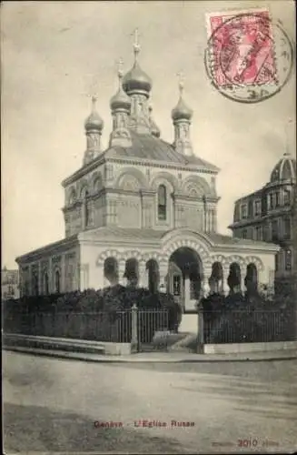 Ak Genève Genf Schweiz, russische Kirche