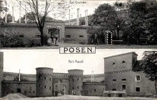 Ak Poznań Posen, Fort Rauch, Fort Grolman