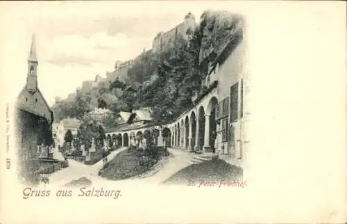 Ak Salzburg in Österreich, St. Peter Friedhof