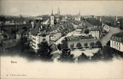 Ak Stadt Bern Schweiz, Panorama