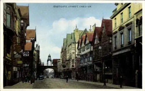 Ak Chester Cheshire England, Eastgate Street