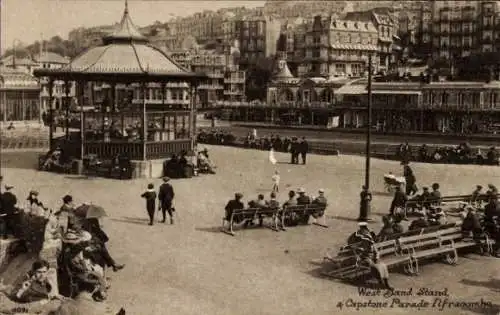 Ak Ilfracombe, Devon, England, Westpavillon, Capstone Parade