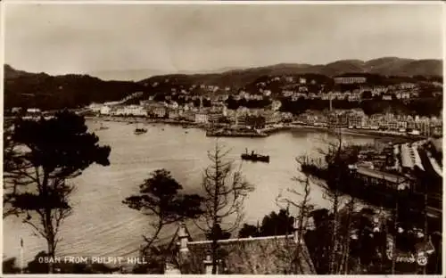 Ak Oban Schottland, Blick vom Pulpit Hill