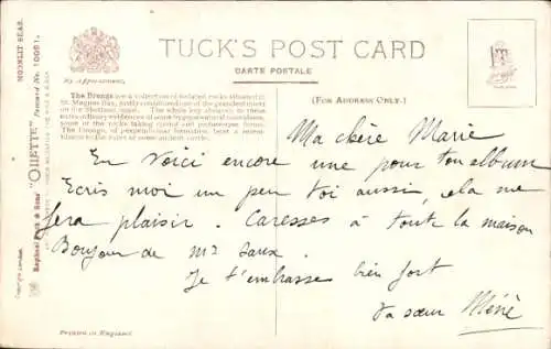 Ak Hillswick Shetlandinseln Schottland, The Drongs, Tuck 6693