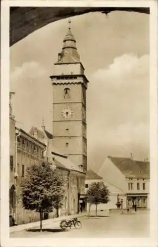 Ak Zlabings Slavonice Südböhmen, Rathausturm