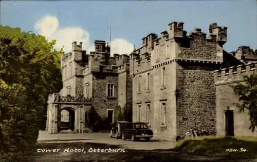 Ak Otterburn Northumberland England, Tower Hotel