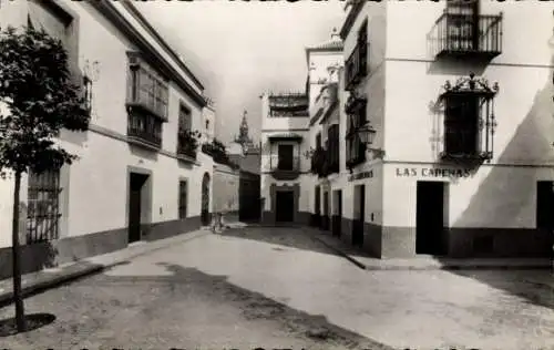 Ak Sevilla Andalusien Spanien, Barrio Santa Cruz, Las Cadenas