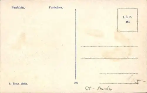 Ak Pardubice Pardubitz Stadt, Teilansicht der Stadt