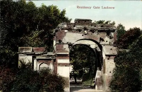 Ak Lakhnau Lucknow Indien, Residency Gate, Ruine