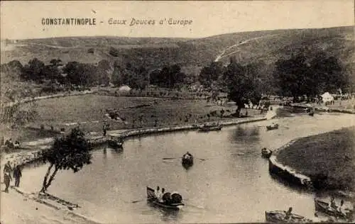 Ak Konstantinopel Istanbul Türkiye, Süßwasser in Europa