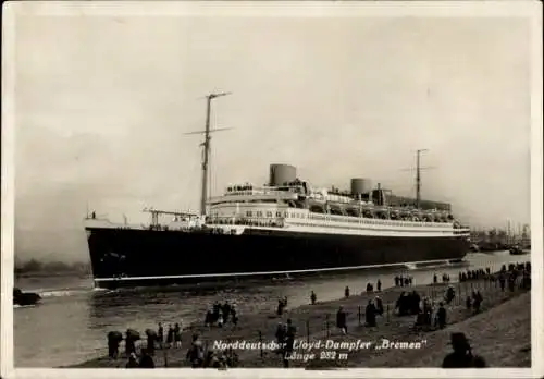 Ak Norddeutscher Lloyd Bremen, Dampfer Bremen im Hafen