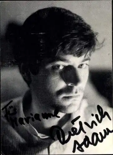 Ak Schauspieler Dietrich Adam, Portrait, Autogramm