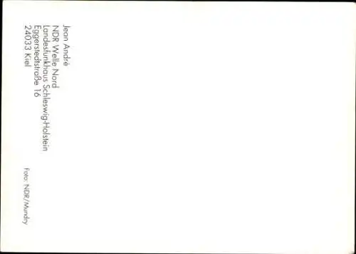 Ak Moderator Jean Andre, Portrait, Autogramm