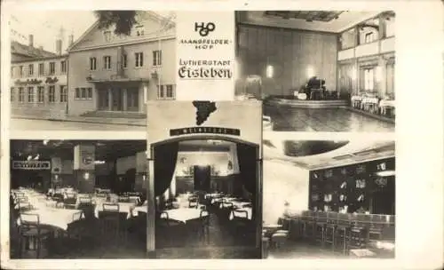 Foto Ak Lutherstadt Eisleben, HOG Mansfelder Hof, Innenansicht