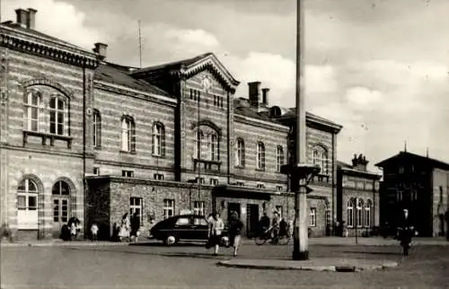 Ak Bernburg an der Saale, Bahnhof