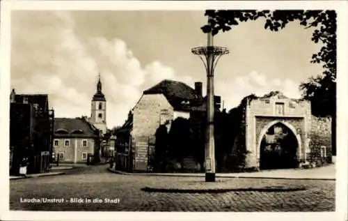 Ak Laucha an der Unstrut, Teilansicht der Stadt