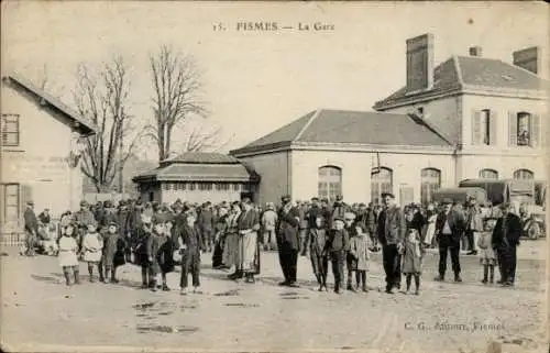 Ak Fismes-Marne, Gare