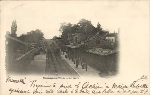 Ak Maisons Laffitte Yvelines, Gare