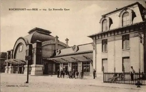 Ak Rochefort sur Mer Charente Maritime, Neuer Bahnhof