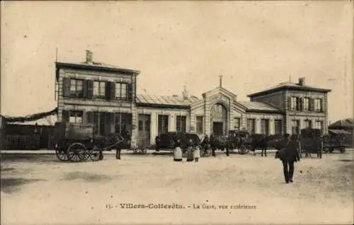 Ak Villers Cotterêts Aisne, Bahnhof