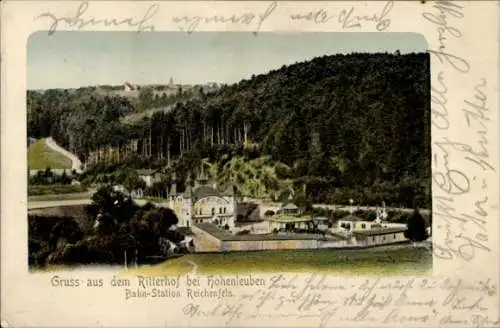 Ak Hohenleuben in Thüringen, Bahnstation Reichenfels