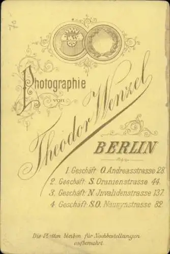 Kabinett Foto Portrait eines jungen Mannes, Turner