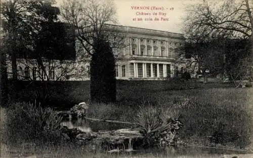 Ak Vernon Eure, Chateau de Bizy, un coin du Parc