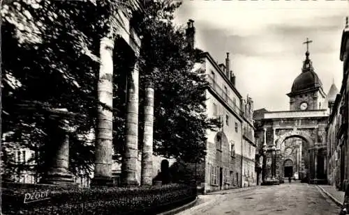 Ak Besançon les Bains Doubs, Römisches Theater, Porte Noire, Kathedrale St. Jean