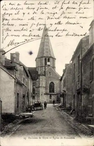 Ak Plombières lès Dijon Côte-d’Or, Kirche