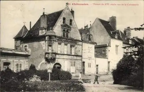 Ak Châteaudun Eure et Loir, Maison du XVIe siecle, Rue de la Culrasserie