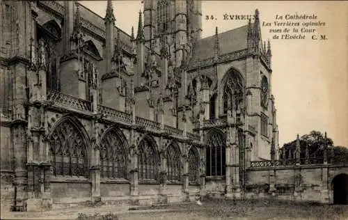 Ak Évreux Eure, Kathedrale