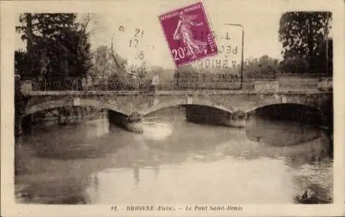 Ak Brionne Eure, Pont Saint Denis