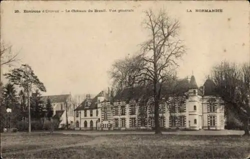 Ak Évreux Eure, Chateau du Breuil, Vue generale