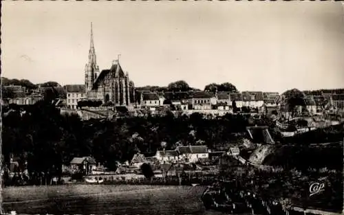 Ak Conches en Ouche Eure, Vue generale prise de la Route d'Evreux