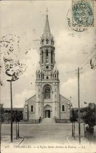 Ak Versailles Yvelines, Eglise Saint-Antoine