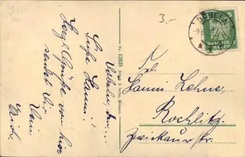 Ak Döbeln in Sachsen, Teilansicht, an der Mulde